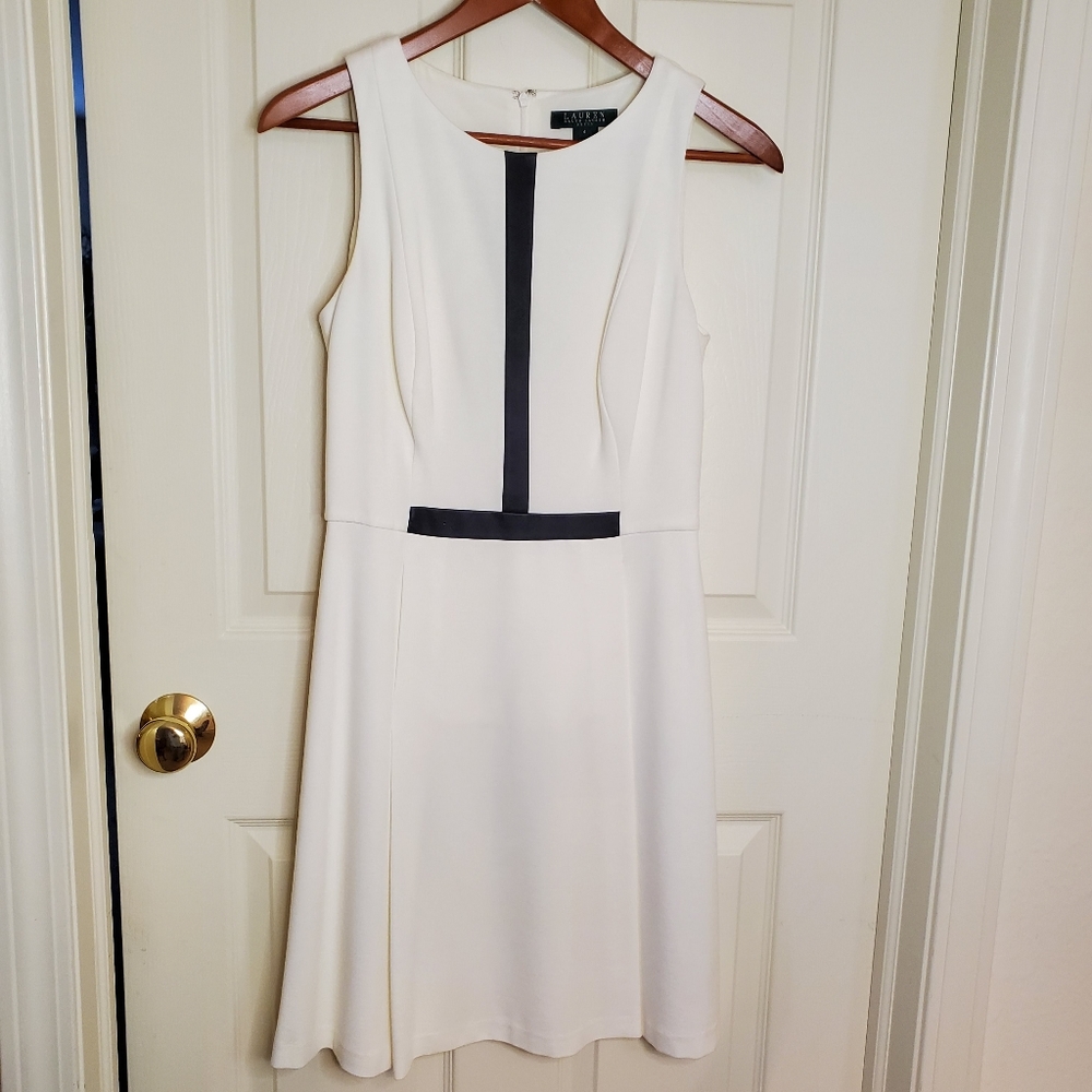 LAUREN RALPH Lauren cream dress
